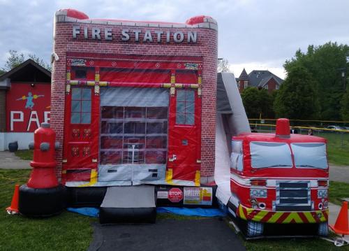 fire station combo inflatable
